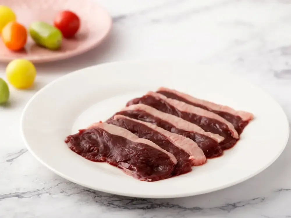 エゾの杜 背脂付きロース肉の味付けスライス