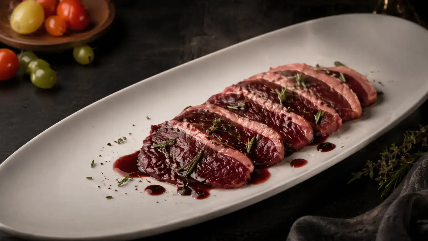 十勝エゾ鹿の料理